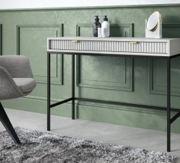 Стіл туалетний Сірий/Чорні ніжки T104 Nova