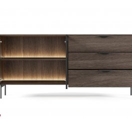 Комод 2D3S/181 з підсвіткою дуб дунін Lumi