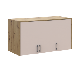 Антресоль высокая Дорос Ронди кашемир 3-дверная 121 см