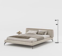 Кровать мягкая двуспальная Woodsoft Vertigo / Вертиго