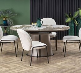 Стол Robinson мрамор/капучино