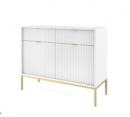 Комод Білий/Золоті ніжки KSZ104 Nova
