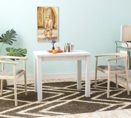 Стіл-трансформер Dinner Аляска структурна/Білий