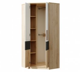 Шафа кутова Сокме Айго 2 дверна бук пісочний 82 см