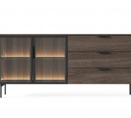 Комод 2D3S/181 з підсвіткою дуб дунін Lumi