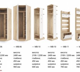 Шкаф угловой МВ-06 КС 2 дверный дуб сонома 90 см