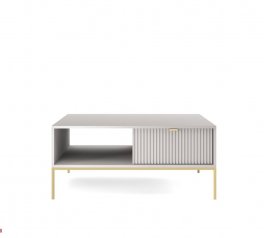 Стол журнальный Серый/Золотые ножки L104 Nova