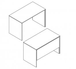 Стол письменный BIU 120/60 Прайм Кашемир / Черный