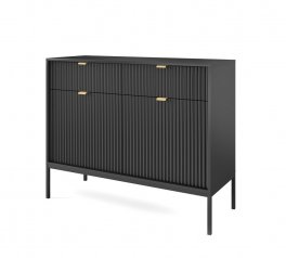 Комод Чорний/Чорні ніжки KSZ104 Nova