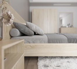 Модульная спальня Brus/Брус Гербор Дуб сонома/Нимфея альба