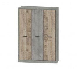 Шафа 3Д Сокме Барі 3 дверна дуб гранж 151 см