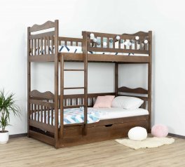 Двухьярусная кровать с подьемным механизмом Рукавичка