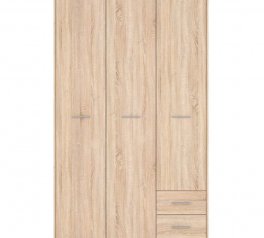 Шкаф SZF3D2S BRW Poland Nepo Plus 3 дверный дуб сонома 119 см