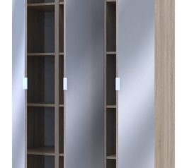 Шкаф Дорос Геллар дуб сонома 3 Зеркала 117 см
