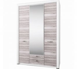 Шкаф с зеркалом 3D2S Mebelbos Olivia 3 дверный дуб анкона 136 см