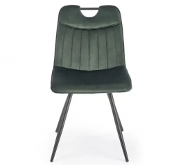 Стул K-521 темно-зеленый/черный