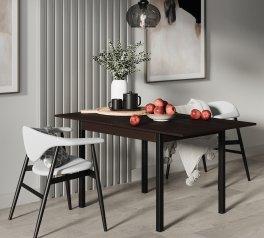 Стол-трансформер Lunch Венге/Чёрный