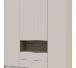 Шкаф для одежды с нишею Дорос Дейл кашемир 4 дверная 206 см