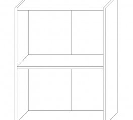 Стеллаж 600/768 2Д Джек 