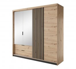 Шкаф 4D2S/220 Perfect Home Tally 4 дверный дуб артизан 220 см