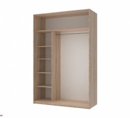 Шкаф-купе с зеркалами Дорос Сити Лайт дуб сонома 2 дверный 150 см