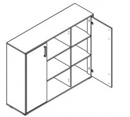 Комод KOM2DO Прайм Кашемір / Чорний