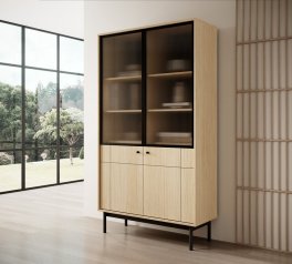 Витрина дуб линеа Japandi WT104