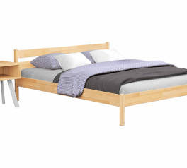 Ліжко двоспальне дерев'яне Естелла Нота Бене 160 см Щит бука
