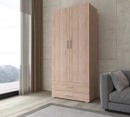 Шкаф Морели SТ0002 2 дверный дуб сонома 100 см