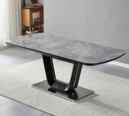 Стол Gustaf (160-200 см) Bora Grey Glossy