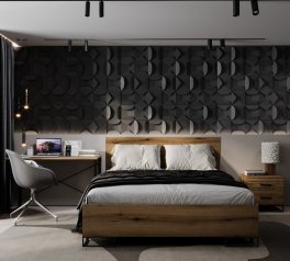 Ліжко двоспальне Art in Head Ascet / Аскет 140 см