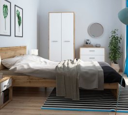 Модульная спальня Matos/Матос BRW Poland Белый/Дуб Вотан