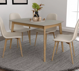 Стіл Exen / Ексен Інтарсіо Сірий Нерозкладний 120 см