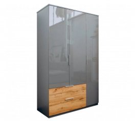 Шкаф 3дв 2шх Миромарк Линц 3 дверный серый шифер 136 см