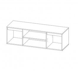 Тумба ТВ 2Д Нитро