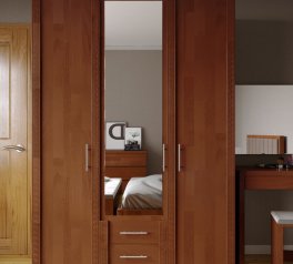 Шкаф трехдверный Arbordrev Регина 3 дверный белый 150 см