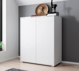 Комод Люция 2дв Белый глянец Миромарк