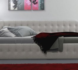 Ліжко м'яке Городок Флора з підйомним механізмом