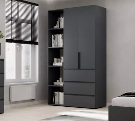 Шкаф распашной комбинированный 2-дверный Art In Head №7 Light 120 см