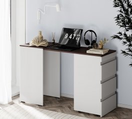 Стол письменный с комодом Art in Head Molli / Молли Белый бриллиант / Венге 