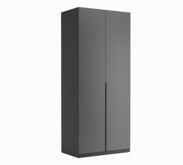 Шафа 2дв Міромарк Доні 2 дверна графіт сірий 90 см