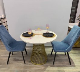 Стол круглый раскладной MebliRoMax Rondo slide / Рондо Слайд D1100