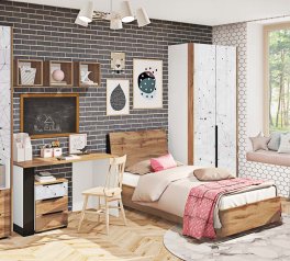 Модульная детская Oxford/Оксфорд Комфорт мебель Дуб Золотой