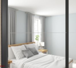 Шафа-купе із дзеркалом SZF/183/M Tetrix 