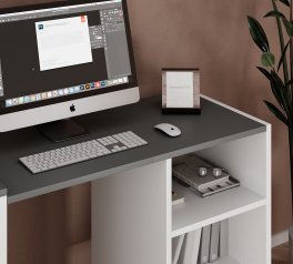 Тумба-трансформер Dolli Белый бриллиант/Графит серый