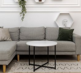 Столик Модерн М белый 