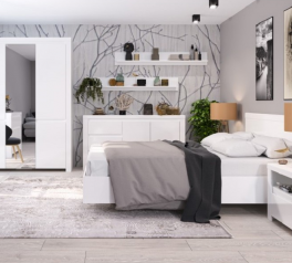 Модульная спальня Lingo/Линго Mebelbos Белый глянец