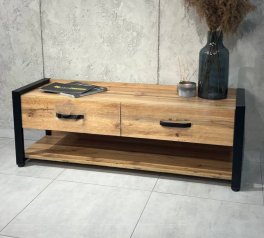 Тумба LOFT 1400 Дуб Сонома / Чорний мат MebliRoMax