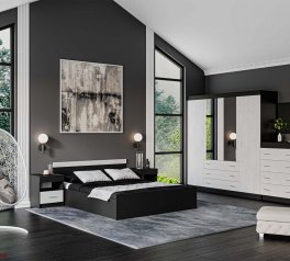 Шкаф 4д + 3шх КС Терра 4 дверный антрацит 200 см