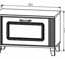 Тумба для взуття BUT1D Канді Білий альпійський / Дуб стірлінг / Білий матовий